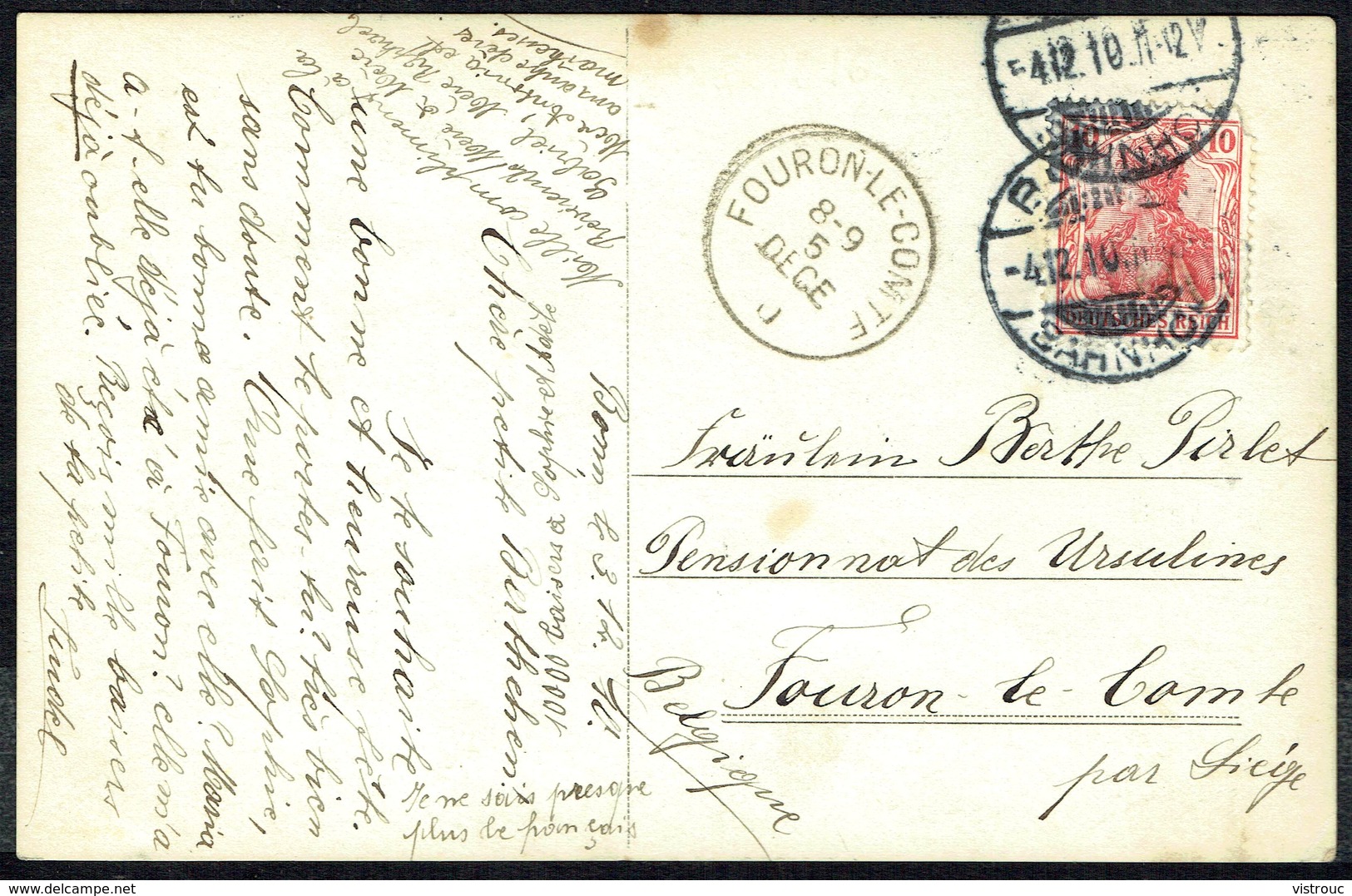 ENFANT - Garçonnet En Uniforme, Avec Fleurs Et Lettre - Circulé  - Circulated - Gelaufen - 1912. - Autres & Non Classés