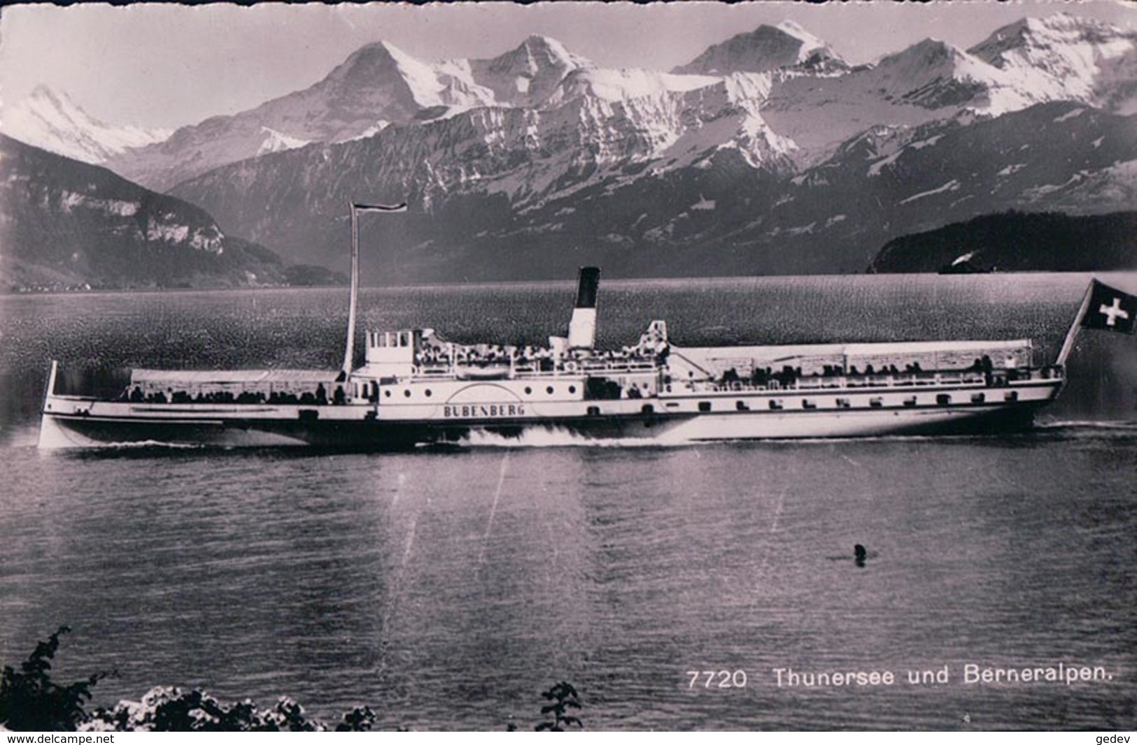 Thunersee, Bateau à Vapeur BUBENBERG (7720) - Sonstige & Ohne Zuordnung