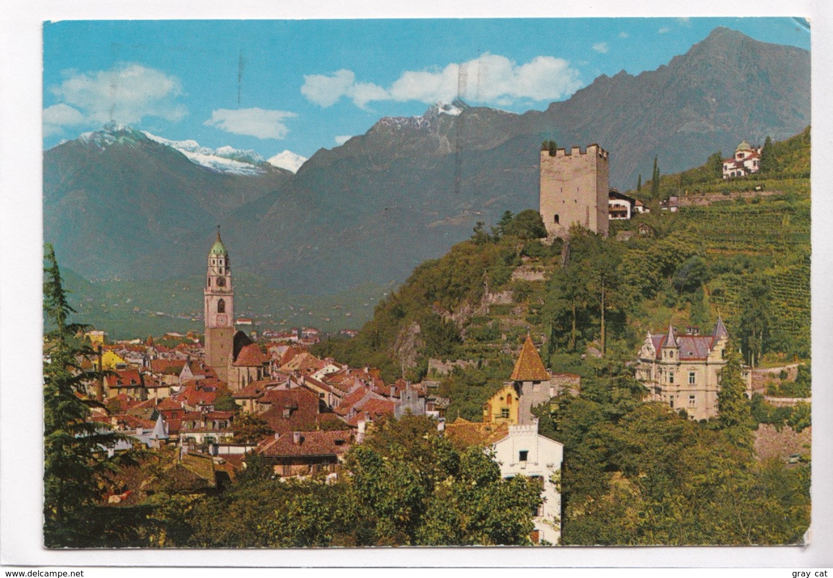 MERANO, MERAN, Panorama, La Cima Di Telles, Italy, Used Postcard [22372] - Merano