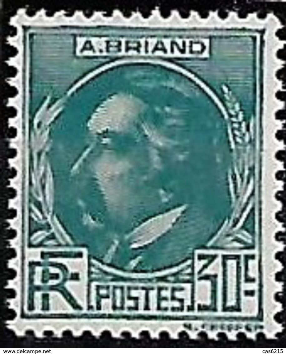 France 1933 Célébrités Aristide Briand, 1  Val Mnh - Neufs