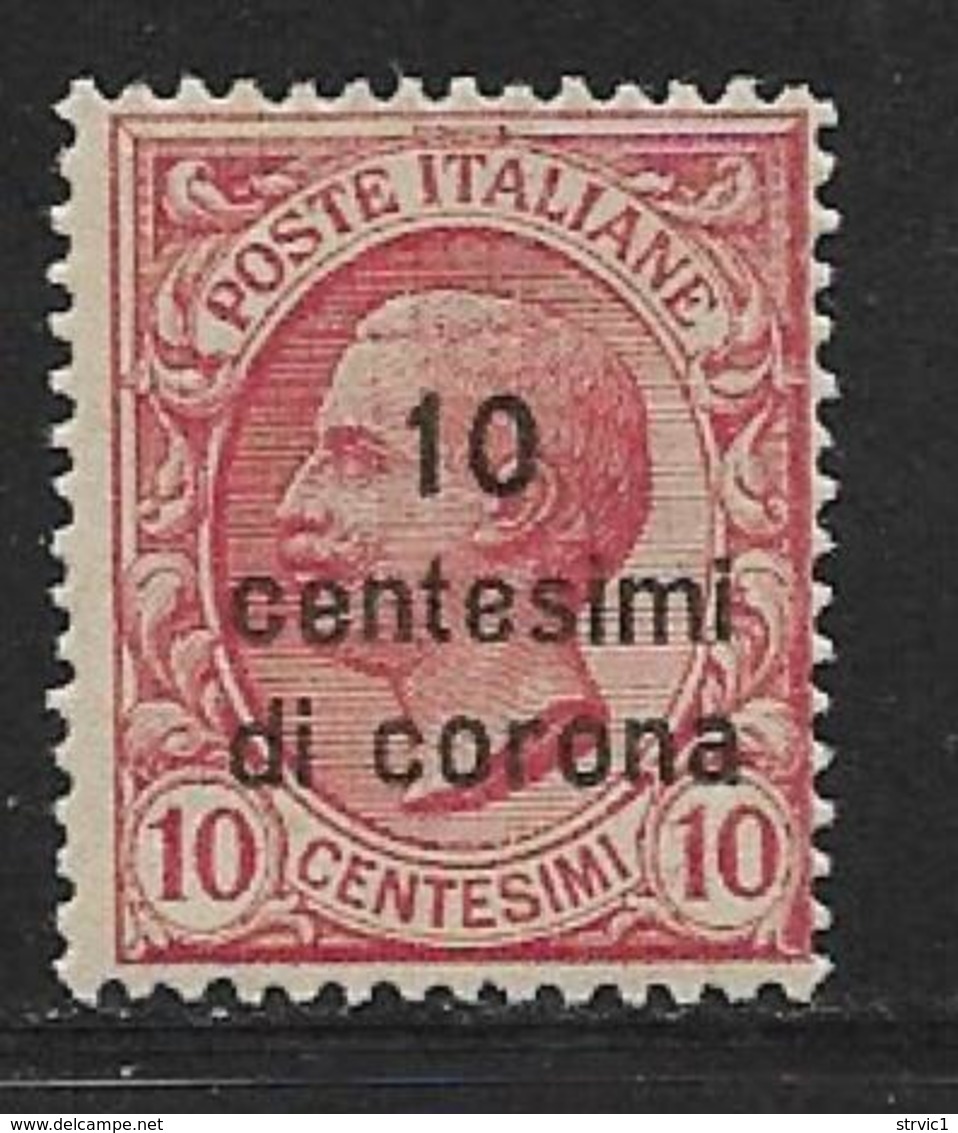 Italy Occupation Dalmatia Scott # 3 Mint Hinged Italy Stamp Surcharged, 1921 - Dalmatie
