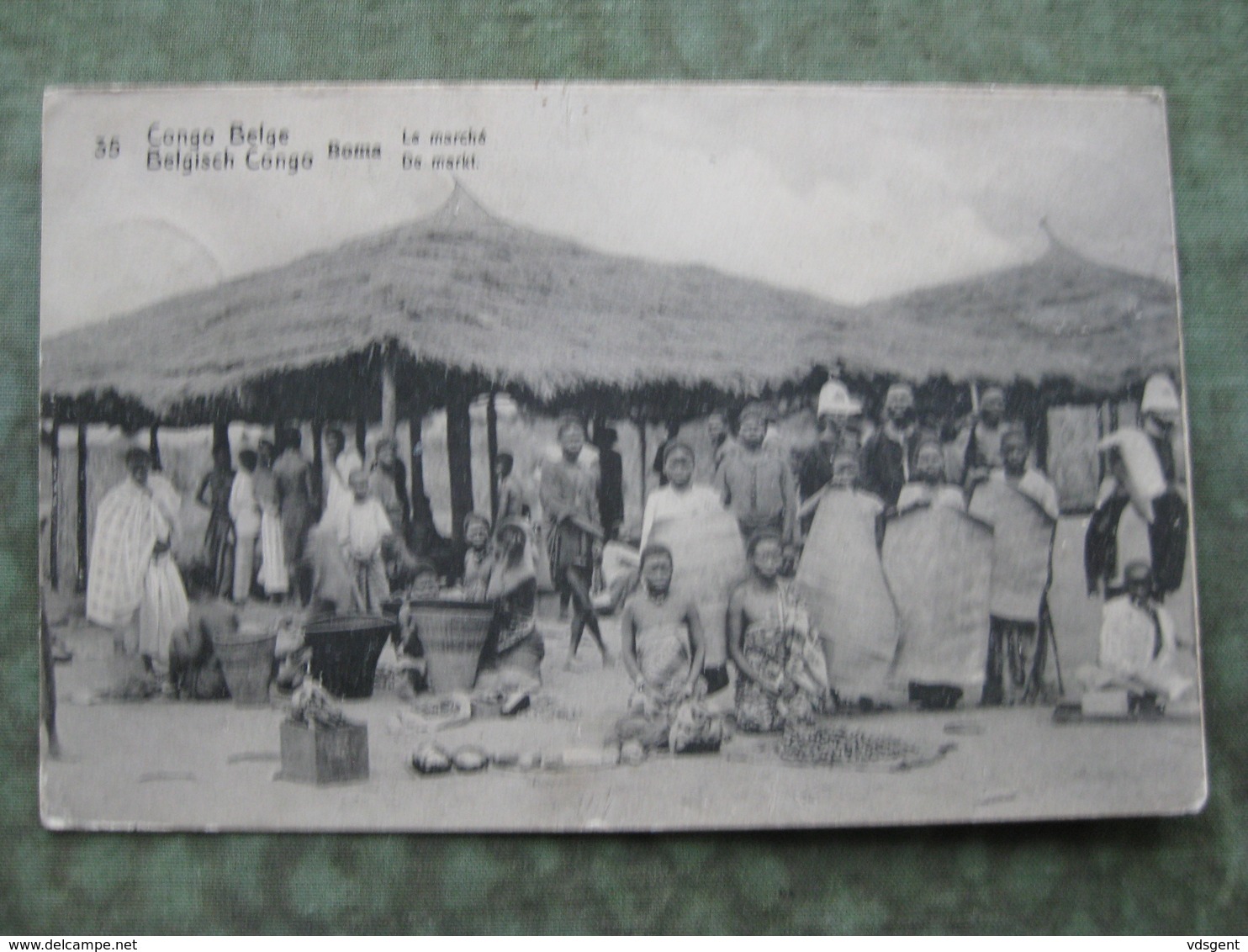 CONGO BELGE - BOMA - LE MARCHÉ 1921 ( 2 Scans ) - Other & Unclassified