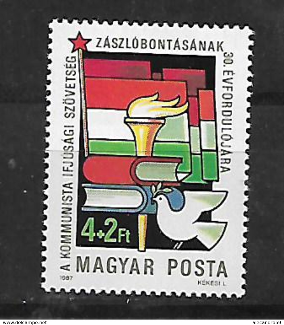 Hungary  1987 The 30th Anniversary Of The Hungarian Communist Youth Organisation  MNH - Neufs