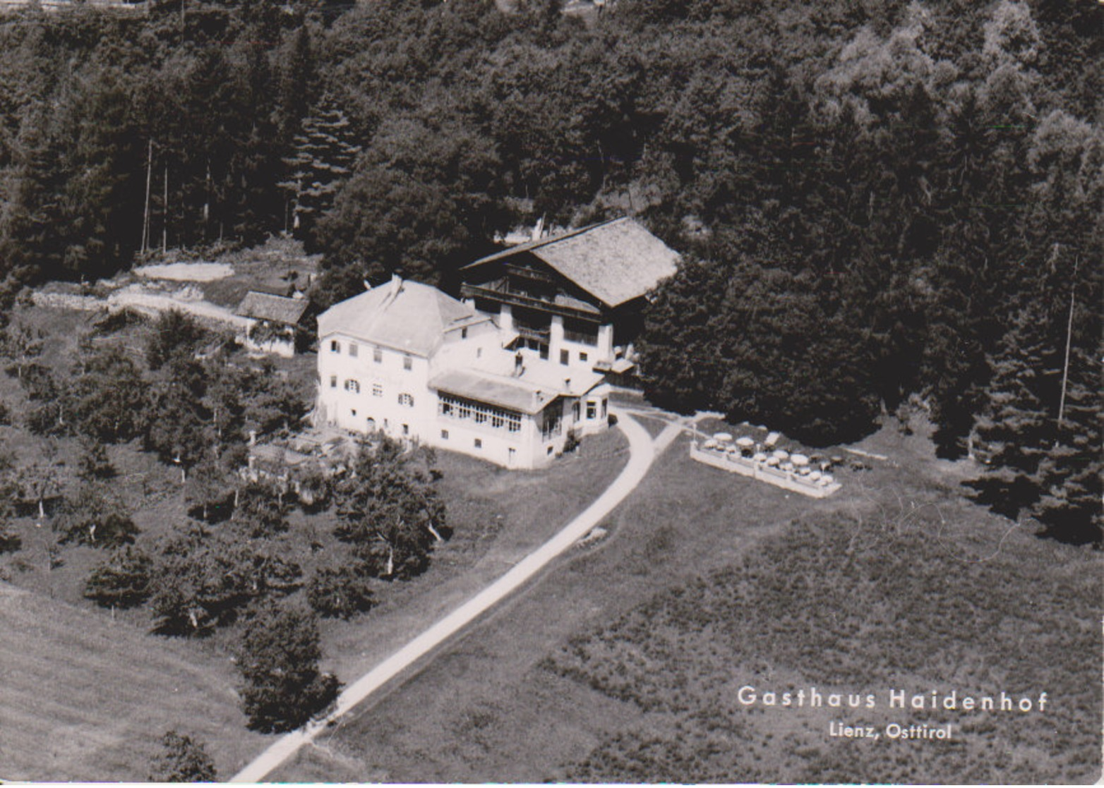 Fliegeraufnahme Gasthaus Haidenhof  (LZ) - Lienz