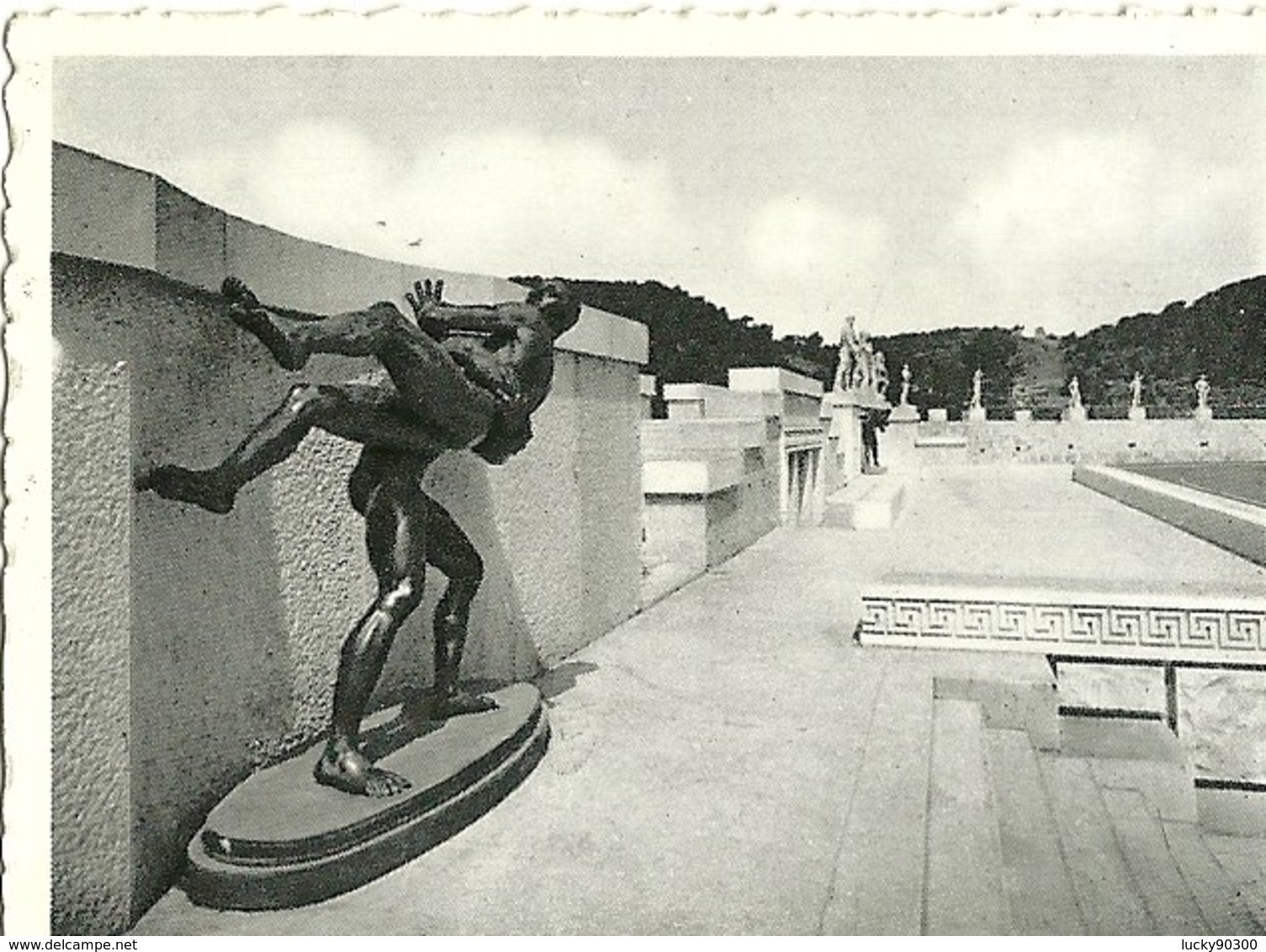 ROME - ROMA  - FORO MUSSOLINI -  STADIO DEL MARMI  - PICCOLO DENTELLATO FOTO 8.5 X 6.5 - Stadien & Sportanlagen