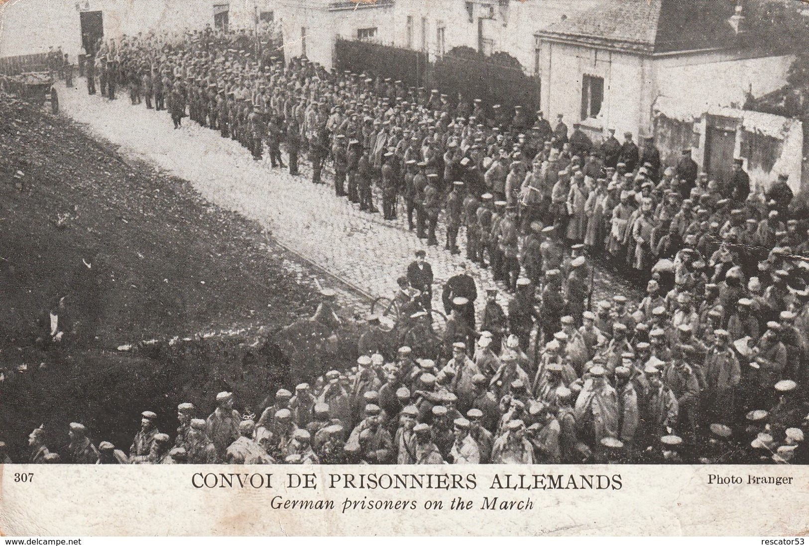 Rare Cpa Convoi De Prisonniers Allemands - 1914-18