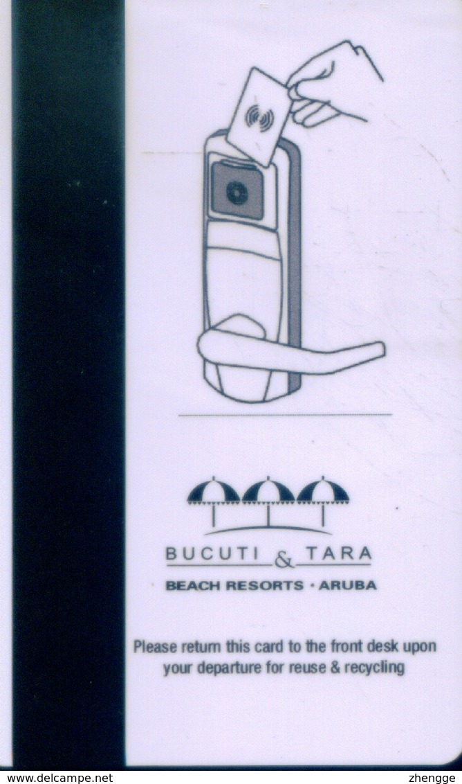 Aruba Hotel Key, Bucuti & Tara Beach Resorts ,  (1pcs) - Cartas De Hotels