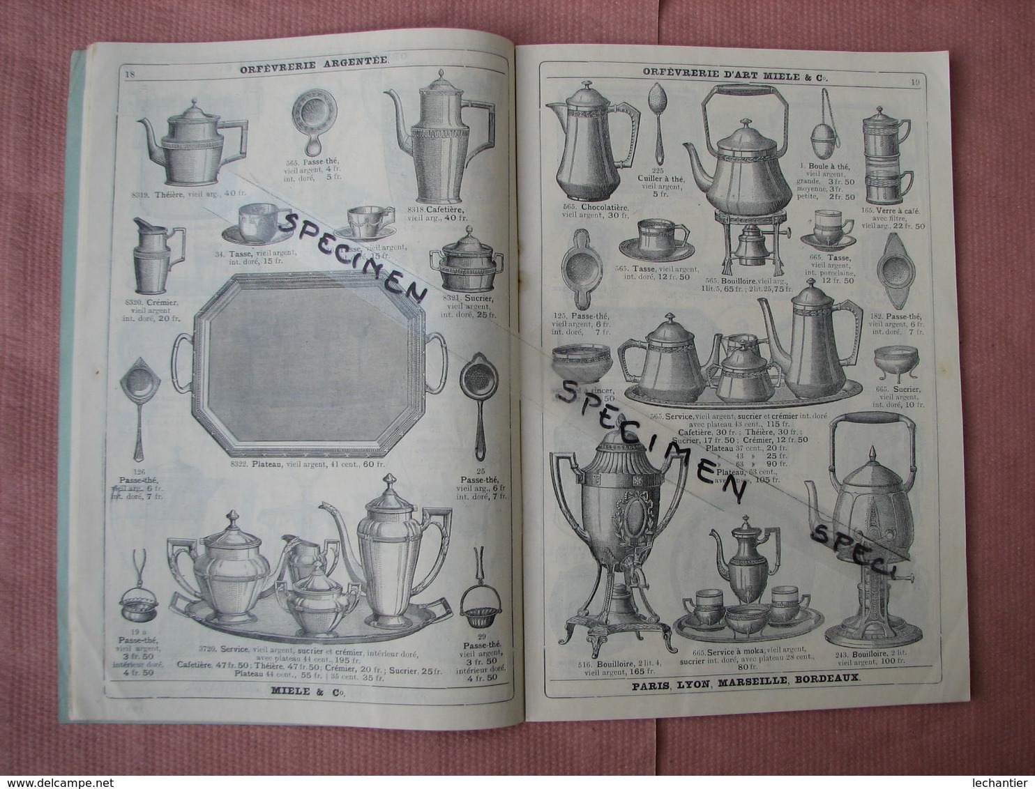 Orfevrerie D'Art 1911 MIELE Et Cie. Catalogue Avec Beaucoup De Piéces Art Déco  TBE - Argenterie