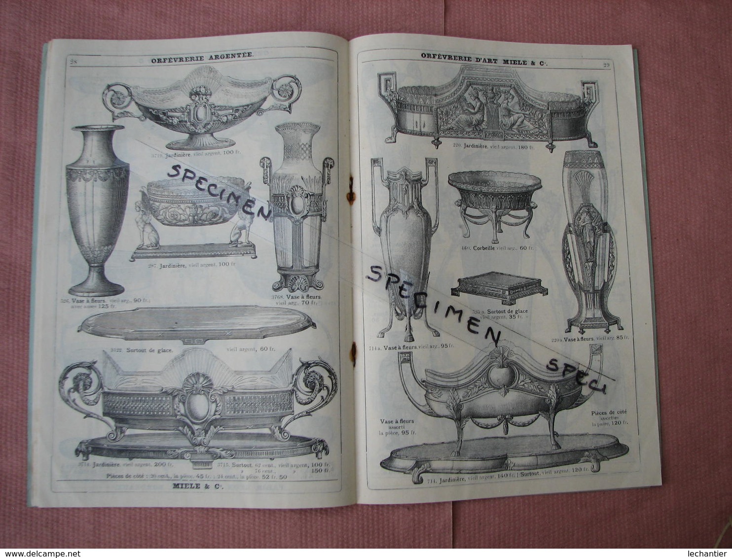 Orfevrerie d'Art 1911 MIELE et Cie. catalogue avec beaucoup de piéces Art Déco  TBE