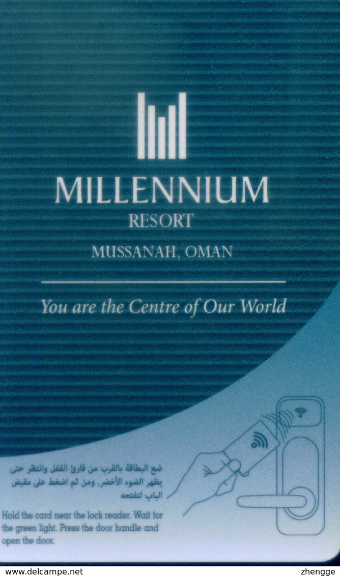 Oman Hotel Key, Millennium Resort Mussanah-Oman  (1pcs) - Oman