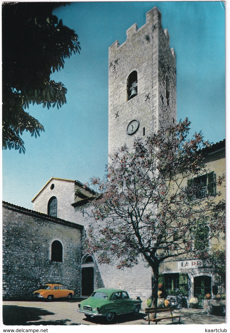 Vence-la-Jolie: SIMCA ARONDE, RENAULT DAUPHINE - Le Grand Clocher Carré De L'ancienne Cathédrale - Toerisme