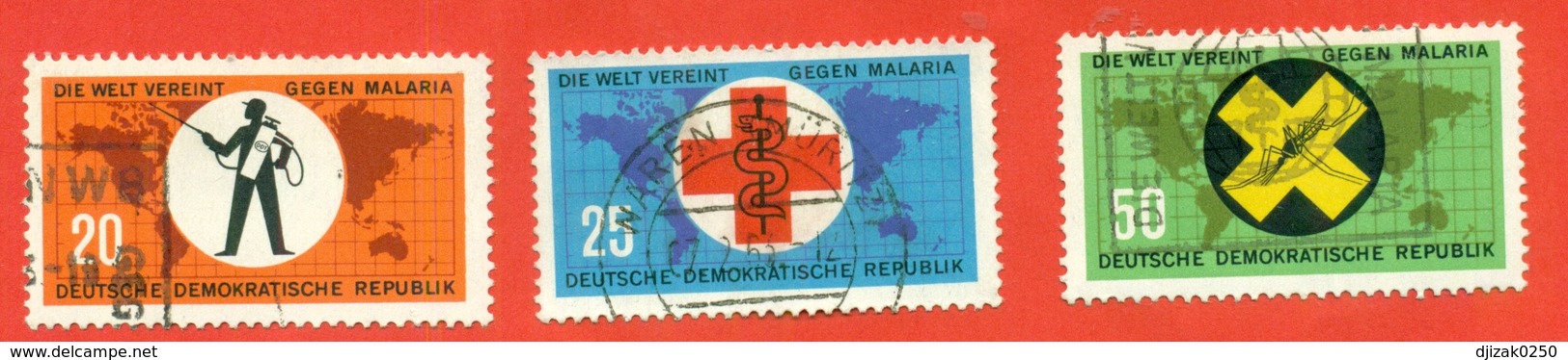 The Stuggle Against Malaria. GDR 1963. Used Stamps. - Other & Unclassified