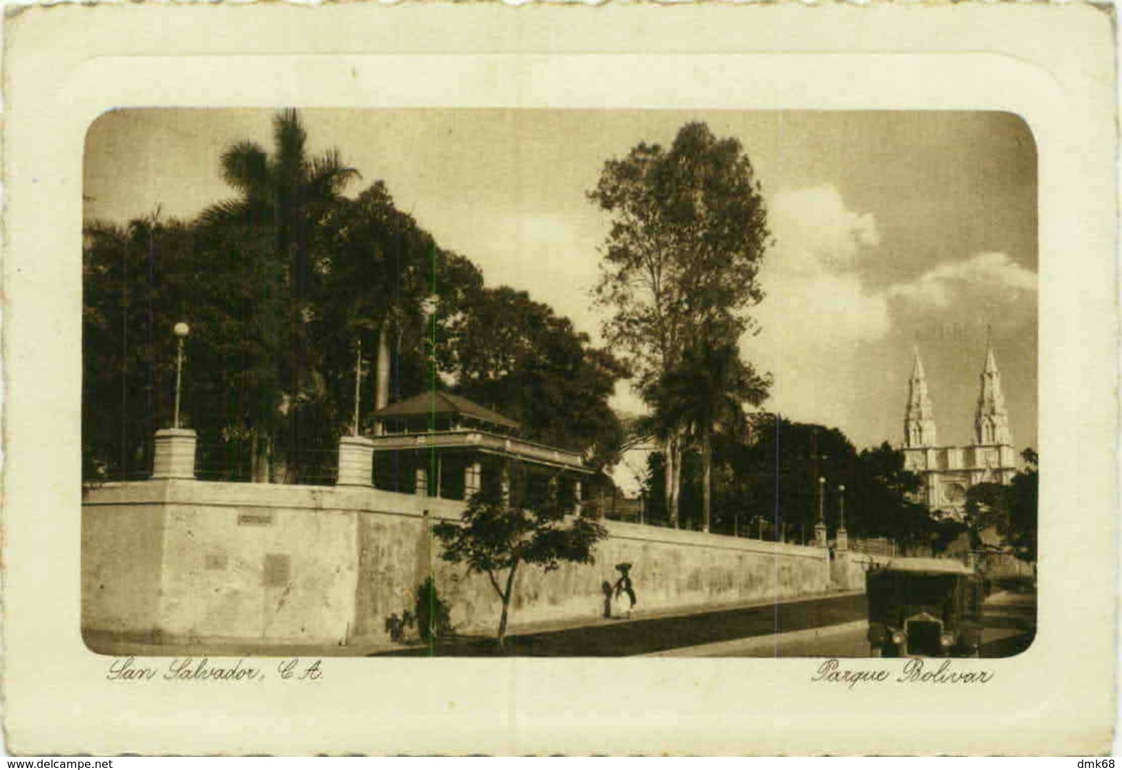 EL SALVADOR - SAN SALVADOR - PARQUE BOLIVAR - EDIT CAMINOS HNOS - FOTO JACOB - 1932 (BG1437) - El Salvador