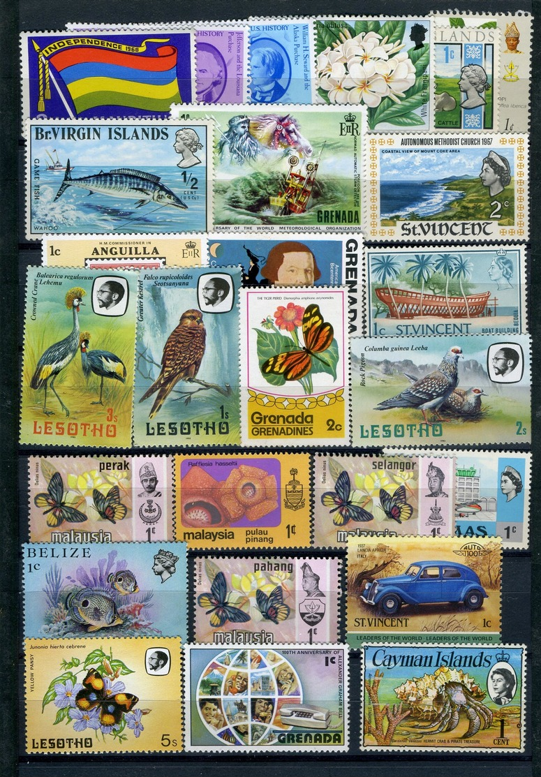 BRITISH COMMONWEALTH  LOT OF 250 MNH STAMPS. - Collections (without Album)