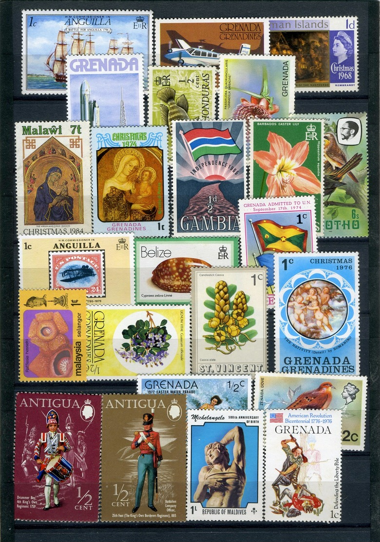 BRITISH COMMONWEALTH  LOT OF 250 MNH STAMPS. - Collections (without Album)