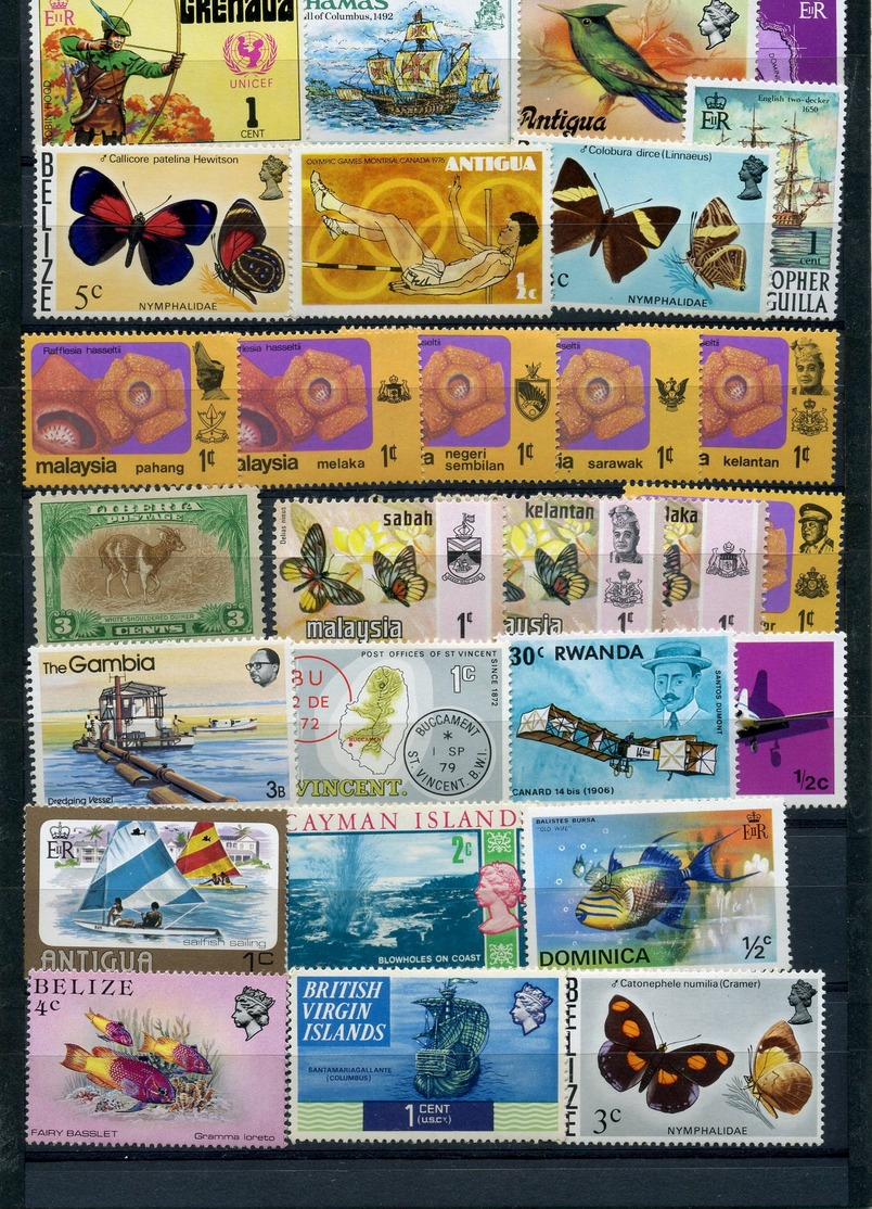 BRITISH COMMONWEALTH  LOT OF 250 MNH STAMPS. - Collections (without Album)