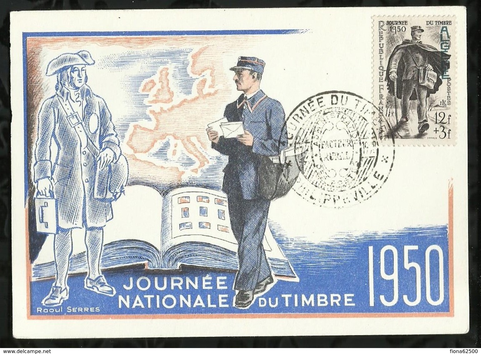 JOURNEE DU TIMBRE . 1950 . PHILIPPEVILLE . - 1950-1959