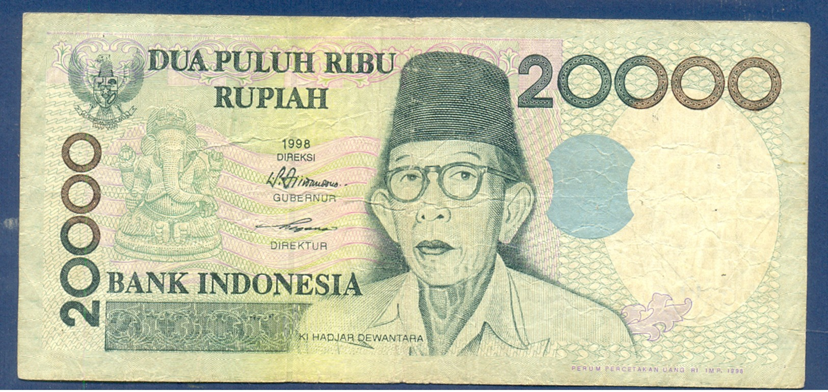 Indonesia 20000 Rupiah 1998 - Indonésie