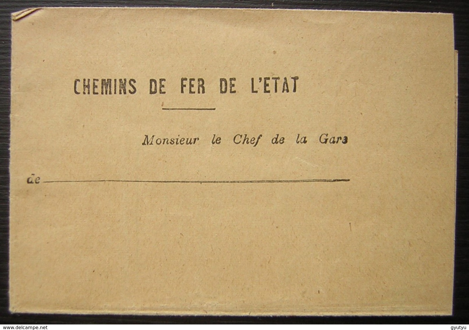 Saujon (Charente) 1905 Chemins De Fer De L'État Lettre D'avis - 1877-1920: Période Semi Moderne