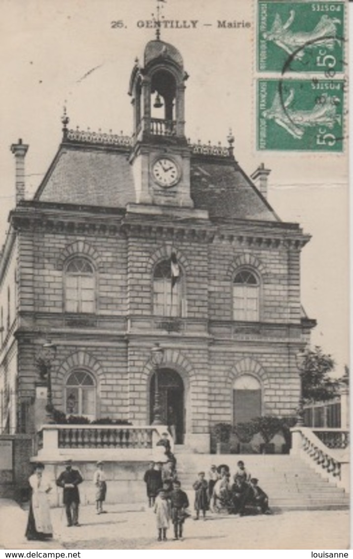 18/12/ 153  - GENTILLY  ( 94 ). MAIRIE. ( ANIMÉE ) - Gentilly