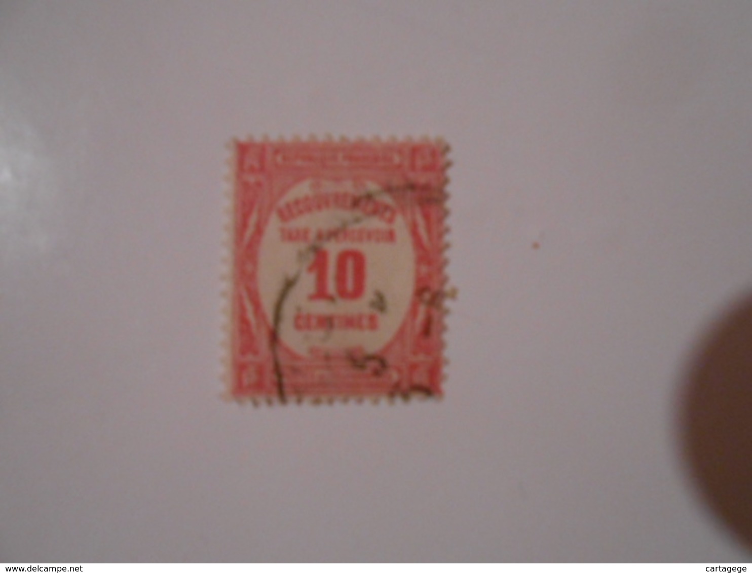 FRANCE  YT TX56 TYPOGRAPHIE 10c. Rose - 1859-1959 Usati