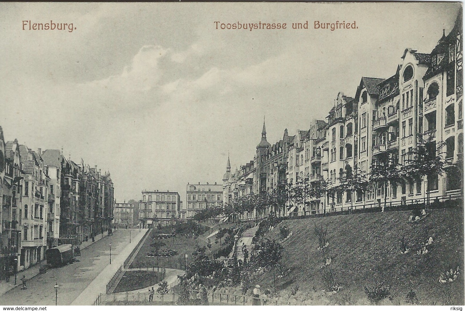 Germany - Flensburg. Toosbuystrasse Und Burgfried.  S-4520 - Flensburg