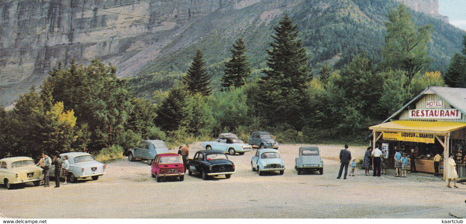 Le Granier: PEUGEOT 403, SIMCA 1000, CITROËN 2CV, RENAULT CARAVELLE, DAUPHINE - Chalet-Hotel 'Bamert-Gavillet' -(Savoie) - Turismo