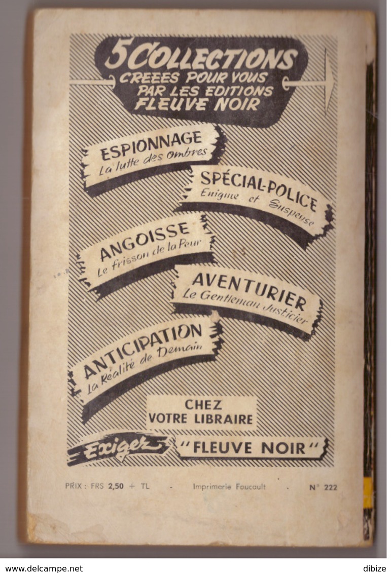 Fleuve Noir Anticipation N° 222. Visa Pour Antarès.  Richard Bessières. - Fleuve Noir