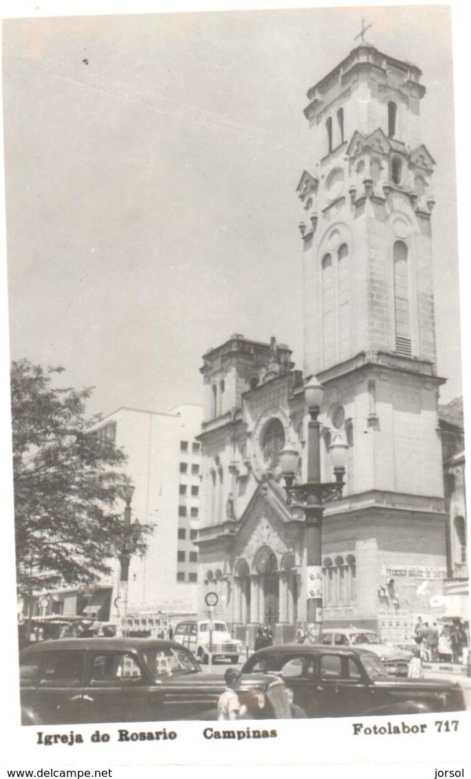 POSTAL    CAMPINAS  -BRASIL  -IGREJA DO ROSARIO  (IGLESIA DEL ROSARIO) - São Paulo