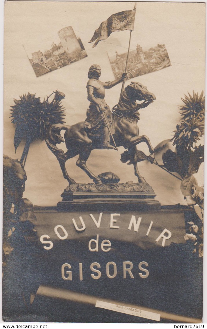 27 Gisors Souvenir Carte Photo Lamaury  Jeanne D'arc - Gisors