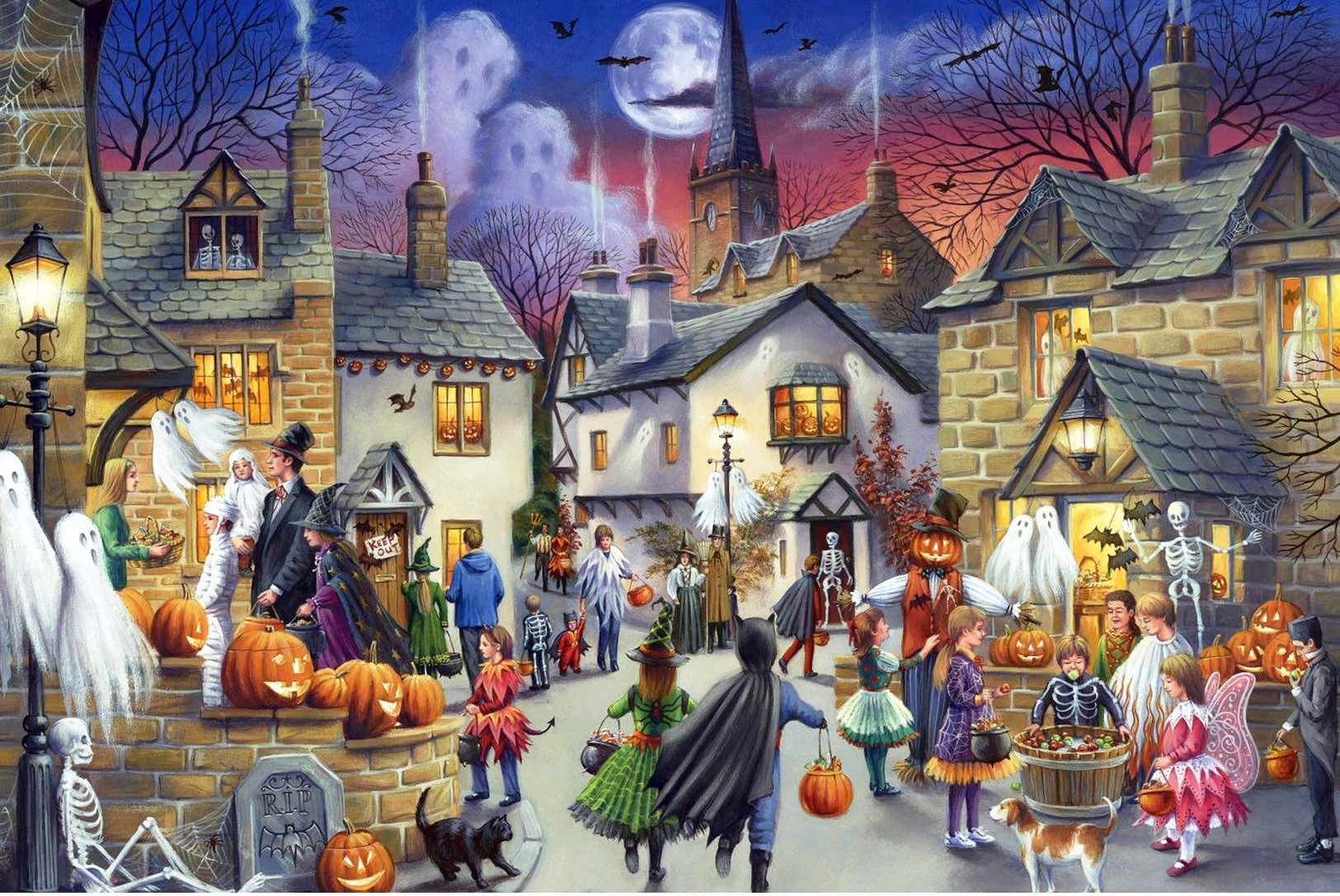 153.45 Postcard Modern New October Holiday Halloween Folk Festivals - Halloween