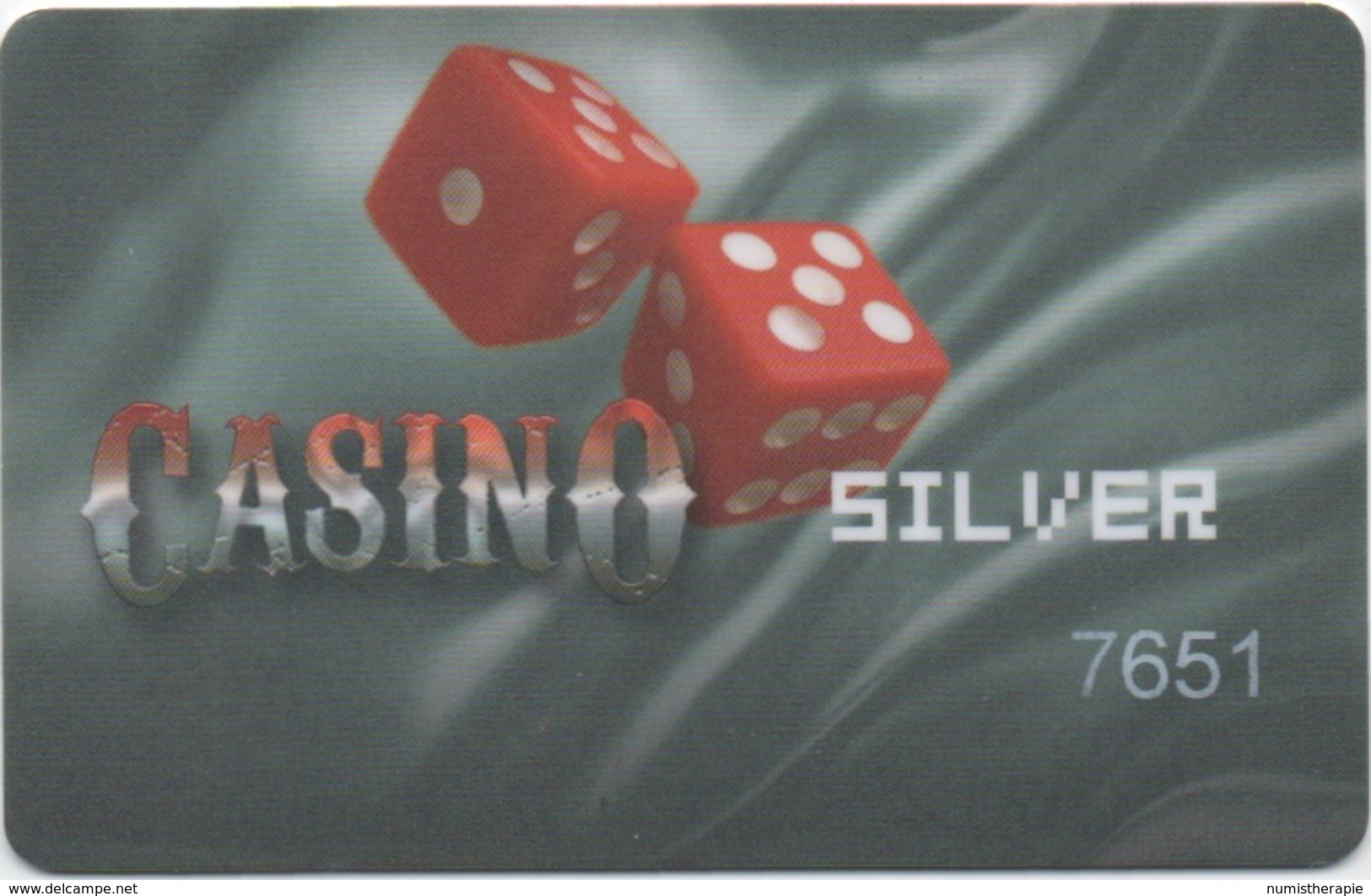 Bulgarie : Carte De Membre Casino Silver #7651 - Cartes De Casino