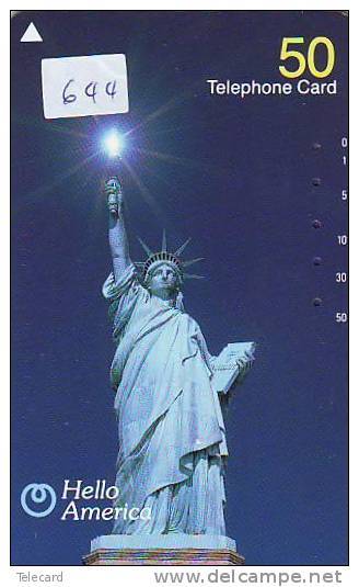 Telecarte JAPON JAPAN (644) * Statue De La Liberte *  New York USA  *  PHONECARD  * STATUE OF LIBERTY - Paysages