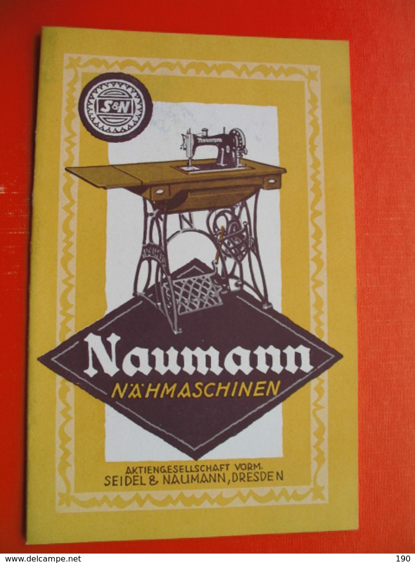 Naumann Nahmaschinen(sewing Machine).SEIDEL&NAUMANN,DRESDEN - Matasellos Generales