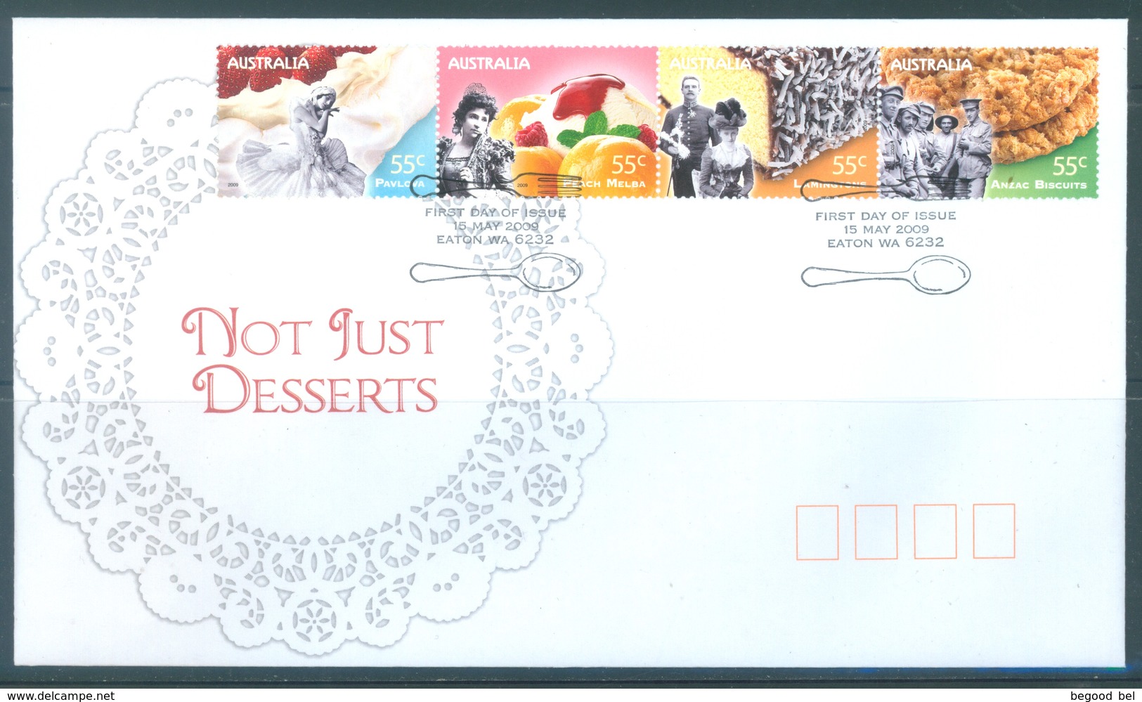 AUSTRALIA  - FDC - 15.5.2009 - NOT JUST DESSERTS - Yv 3071-3074 - Lot 18521 - Premiers Jours (FDC)