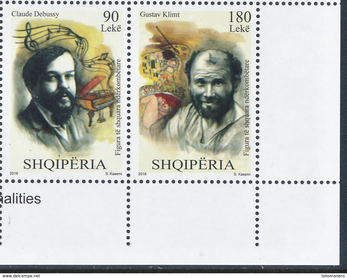 ALBANIA/Albanien, 2018 Distinguished International Personalities, Set Of 2v** - Albania