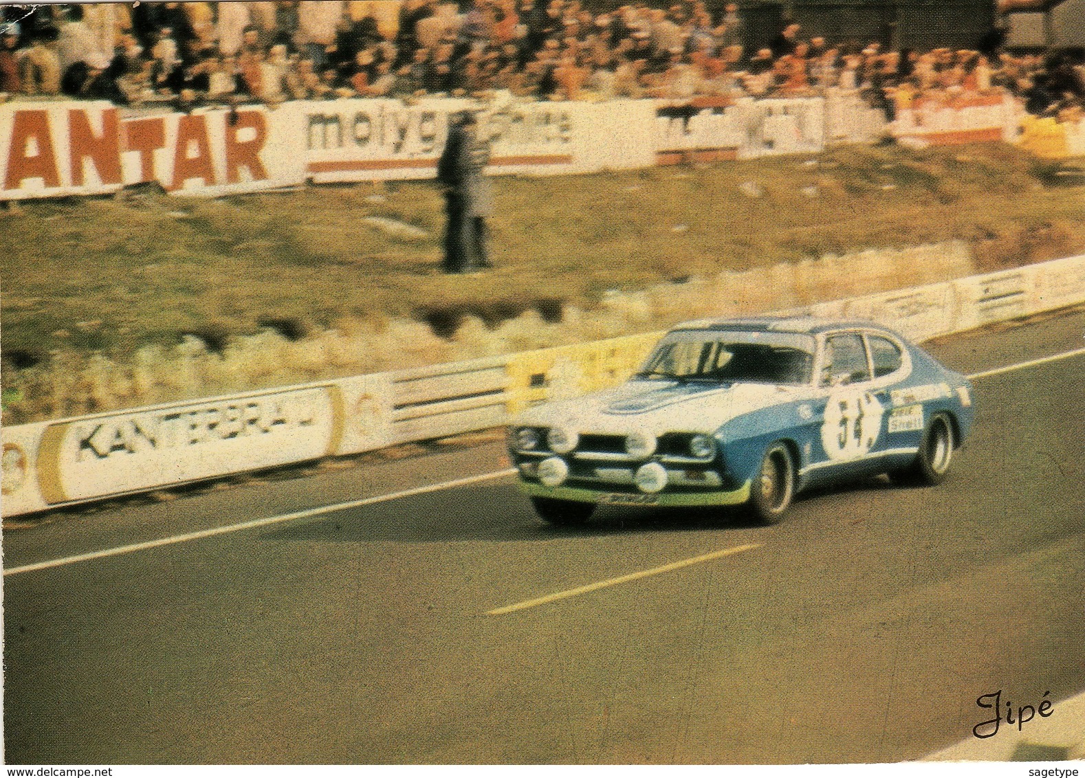 72 . LE MANS . CIRCUIT DES 24 HEURES . FORD CAPRI 2600 RS . 25 JIPE - Le Mans