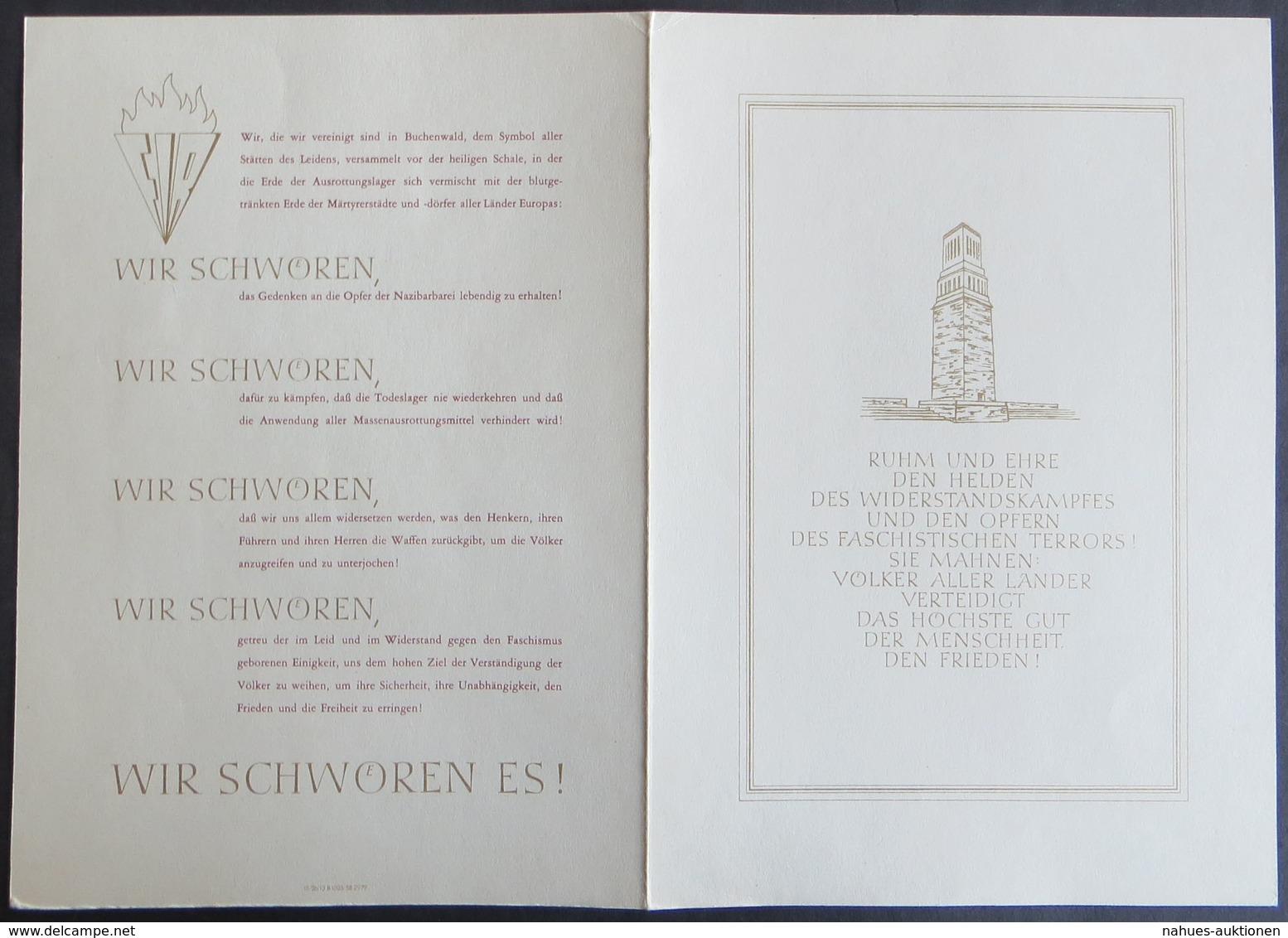 DDR KZ Buchenwald/Ravensbrück Gedenken Ersttagssonderstempel 1956-59 Ex 538-720 - Sonstige & Ohne Zuordnung