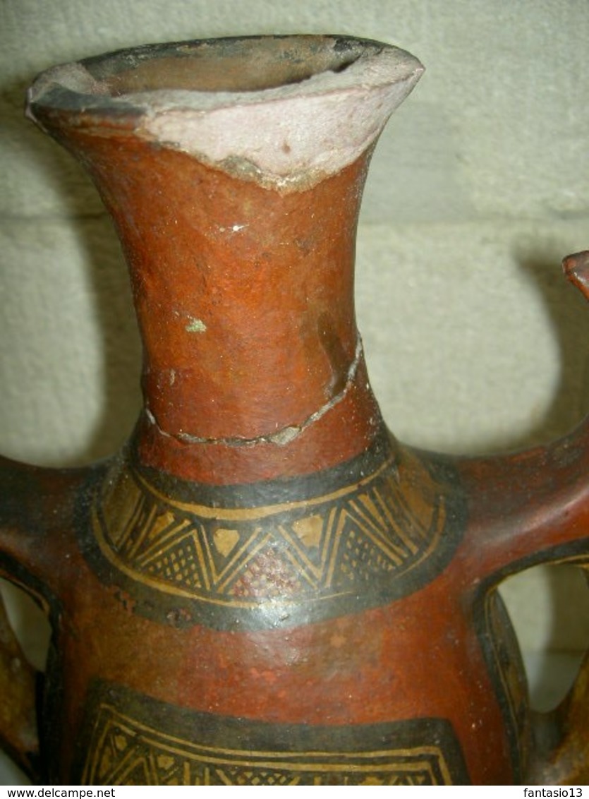 Grande Poterie Ancienne Ideqqi Kabyle Sahara Algérie 44cm - Art Africain