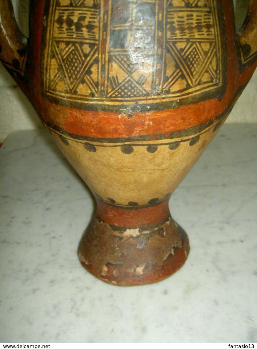 Grande poterie ancienne Ideqqi Kabyle Sahara Algérie 44cm