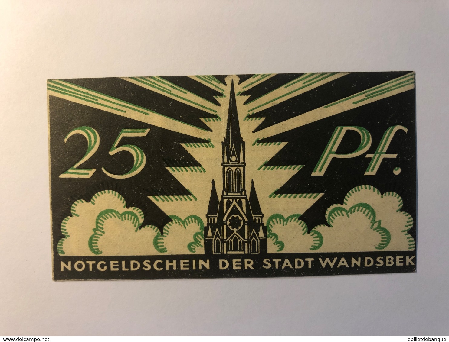 Allemagne Notgeld Allemagne Wandsbek 25 Pfennig - Collections