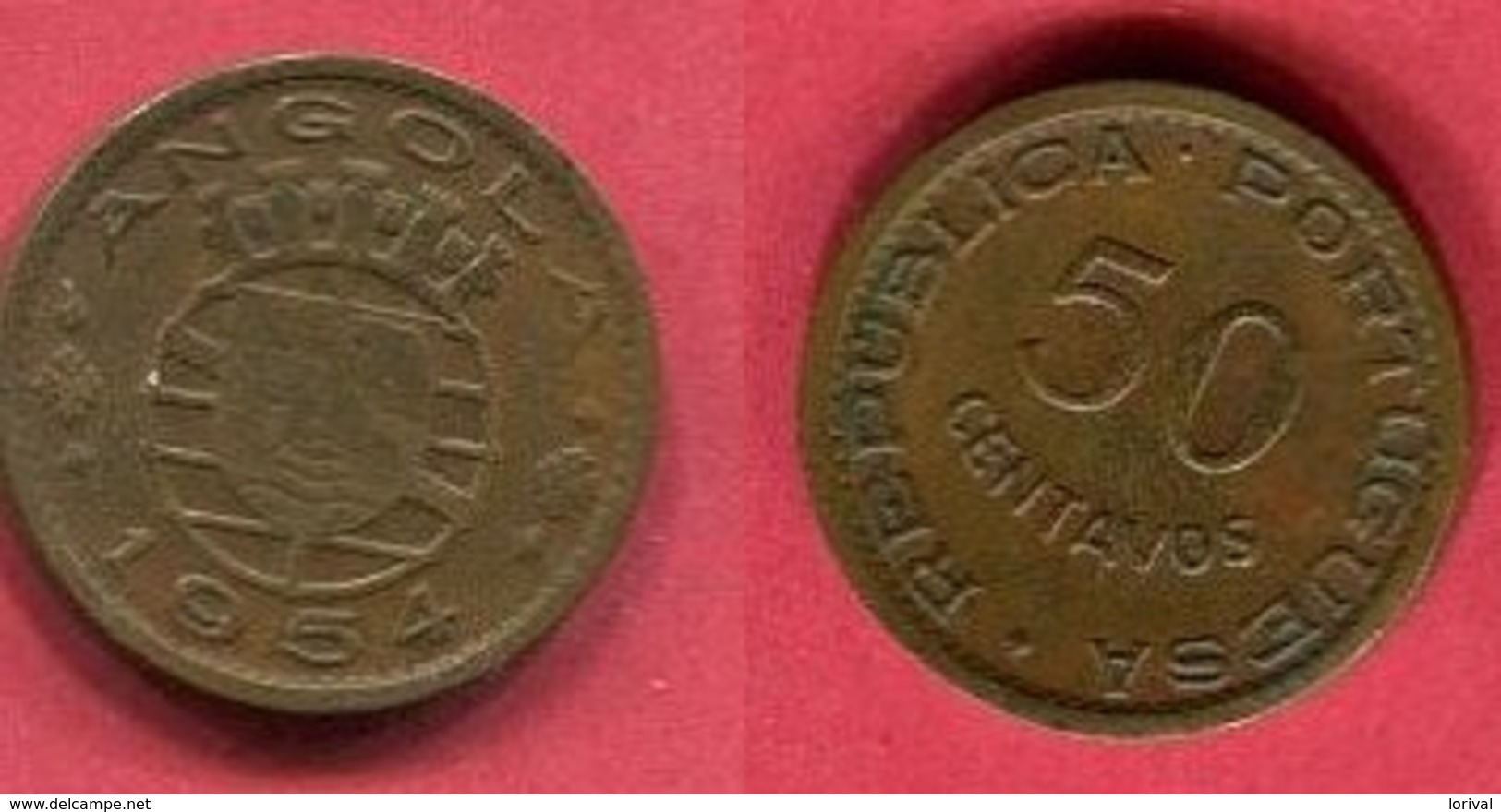 50 CENTAVOS 1954  ( KM 75) TB+ 2 - Angola