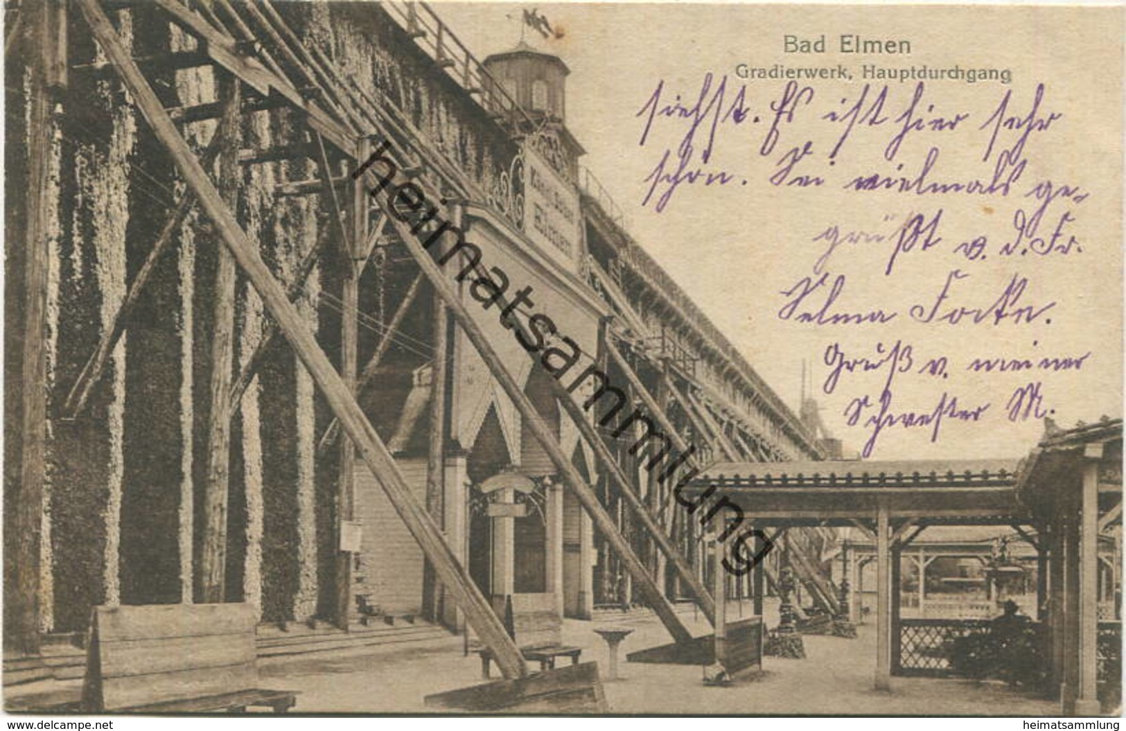 Bad Elmen - Gradierwerk - Verlag L. Wernecke Groß Salze-Elmen Gel. 1916 - Schönebeck (Elbe)