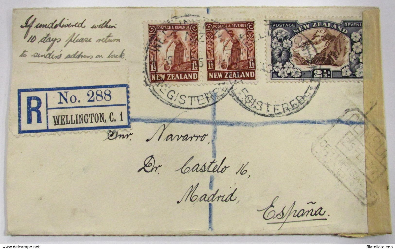 Nueva Zelanda 195(2)-97 - Lettres & Documents