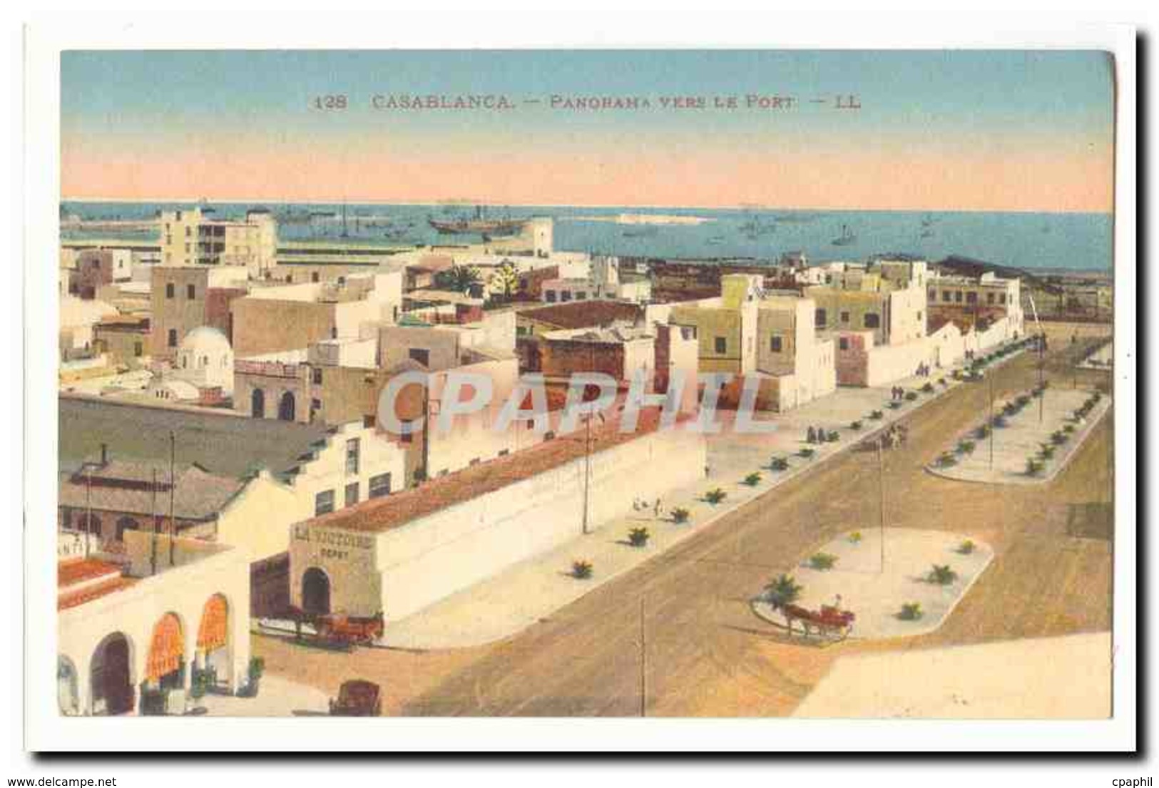 Maroc Casablanca CPA Panorama Vers Le Port (La Victoire DEpot) - Casablanca