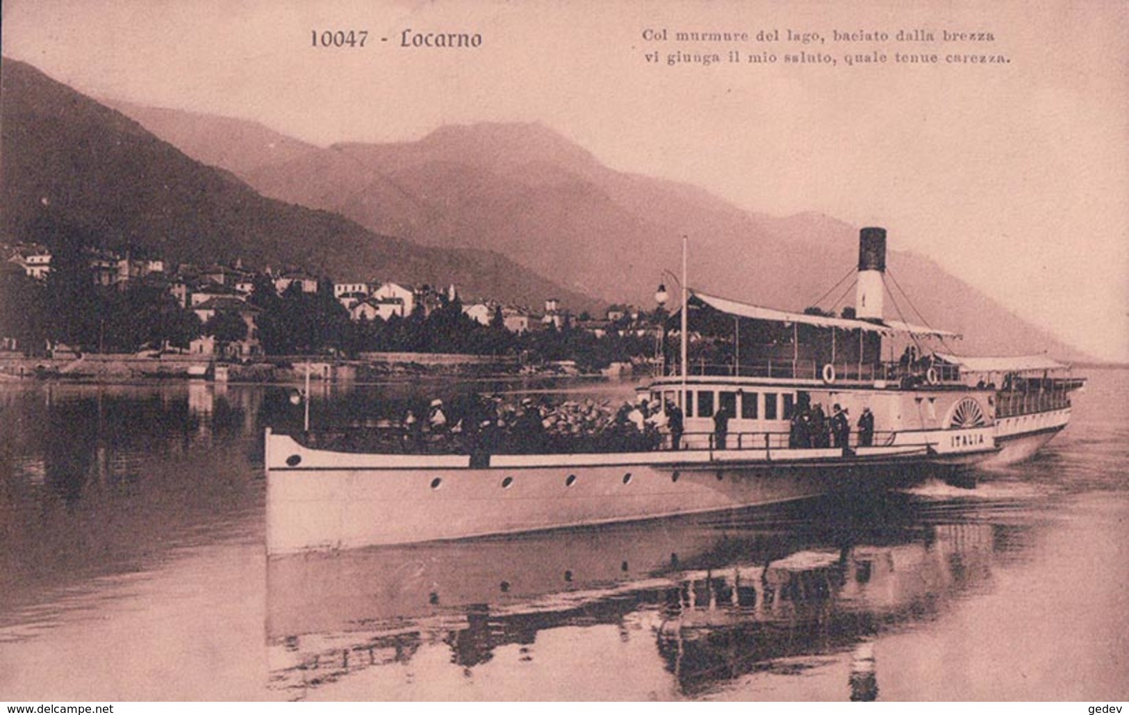 Locarno, Bateau à Vapeur ITALIA (10047) - Locarno