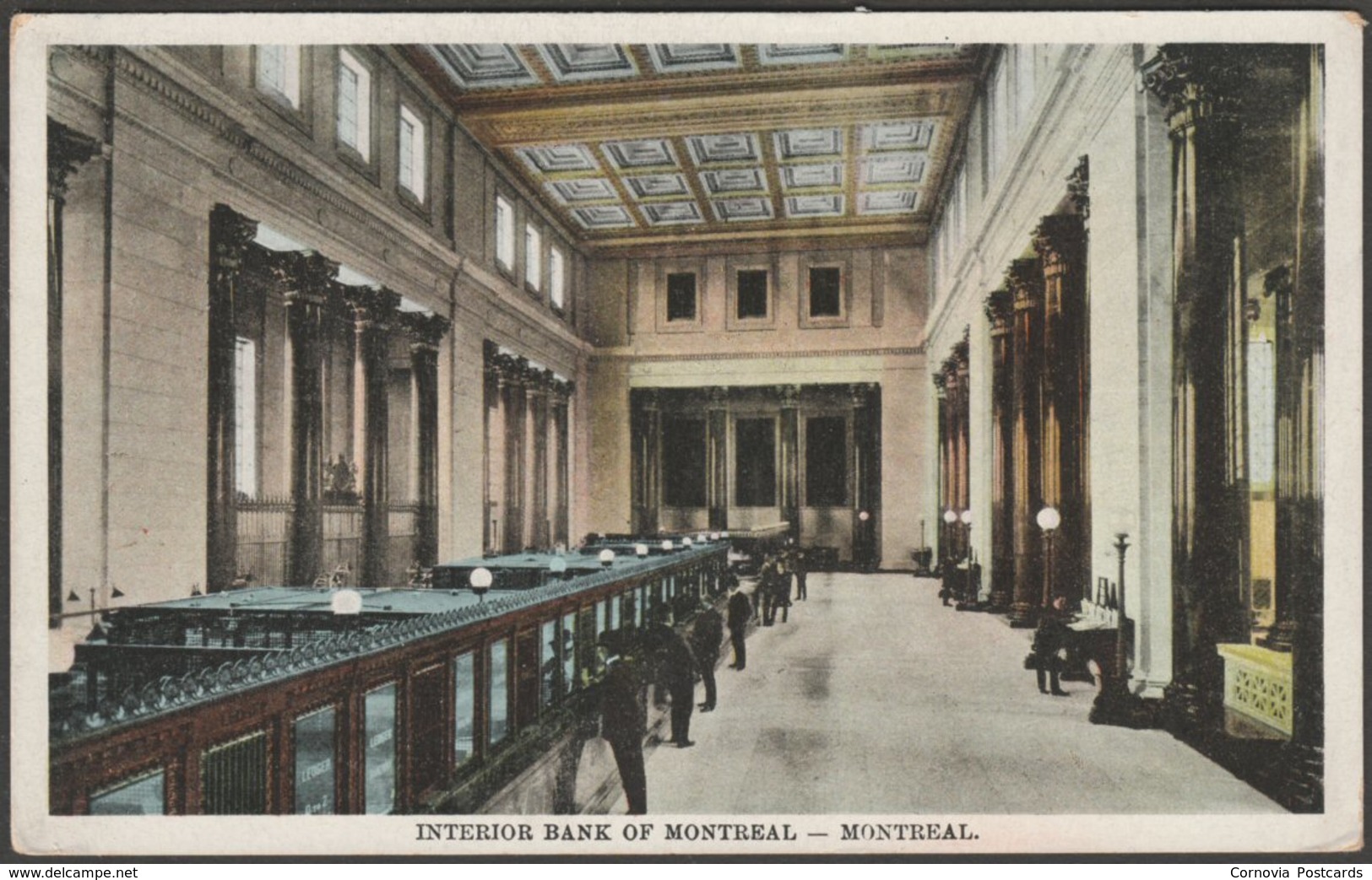 Interior, Bank Of Montreal, Montreal, Quebec, C.1910 - International Fine Art Co Postcard - Montreal