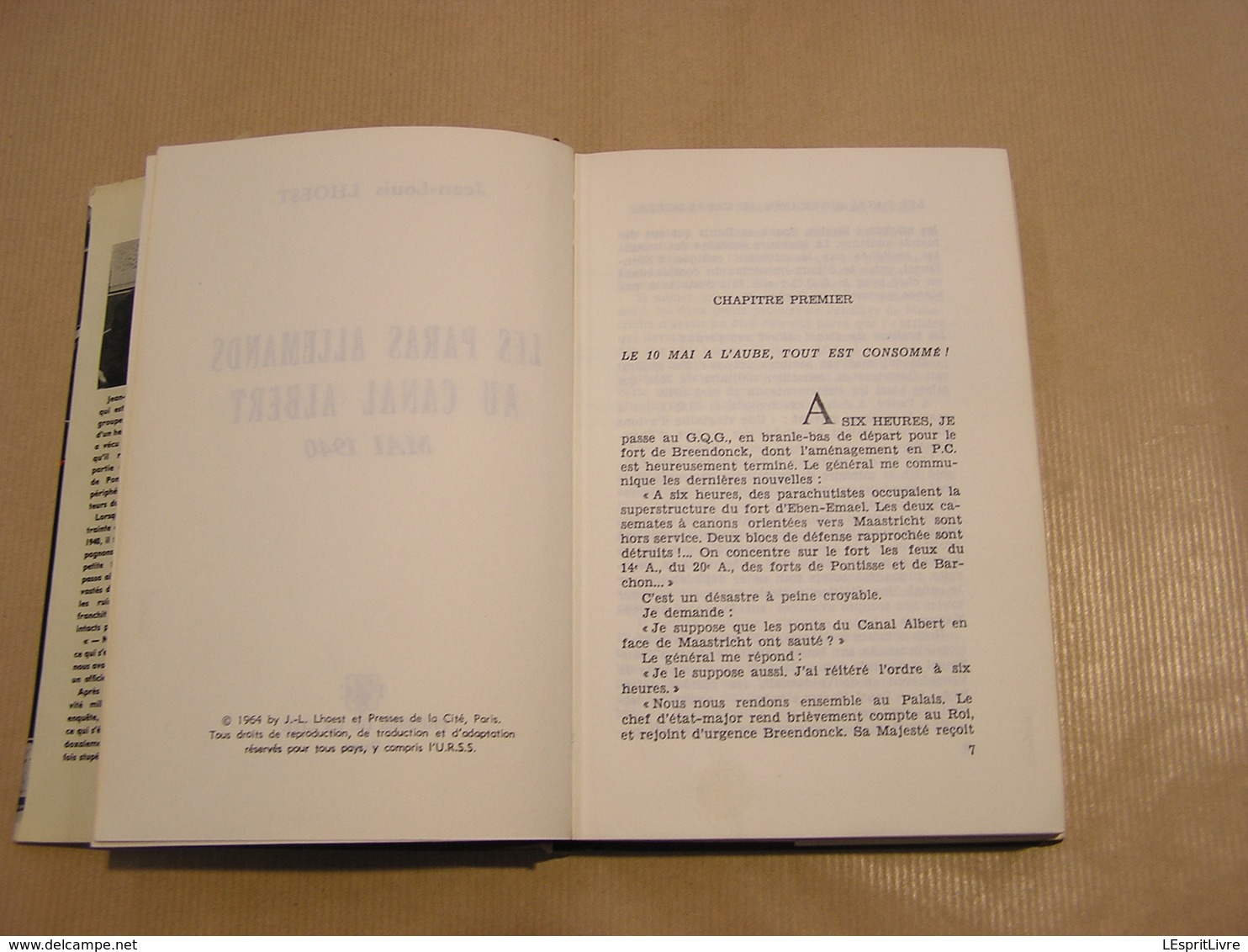 LES PARAS ALLEMANDS AU CANAL ALBERT Mai 1940 Lhoest Guerre 1940 1945 Fort Eben Emael Parachutiste Défense Fortifiée - Guerre 1939-45