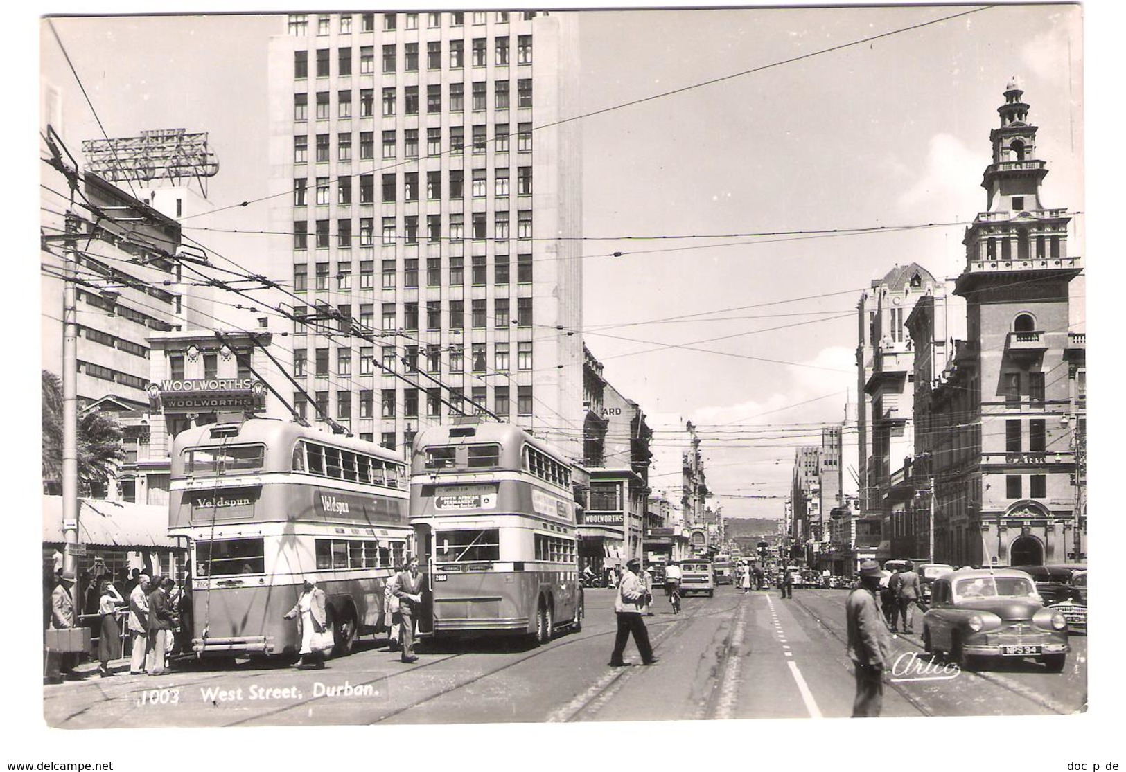 South Africa - Durban - West Street - Cars - Autos - O-Bus - Bus - Busses - Street View - Afrique Du Sud