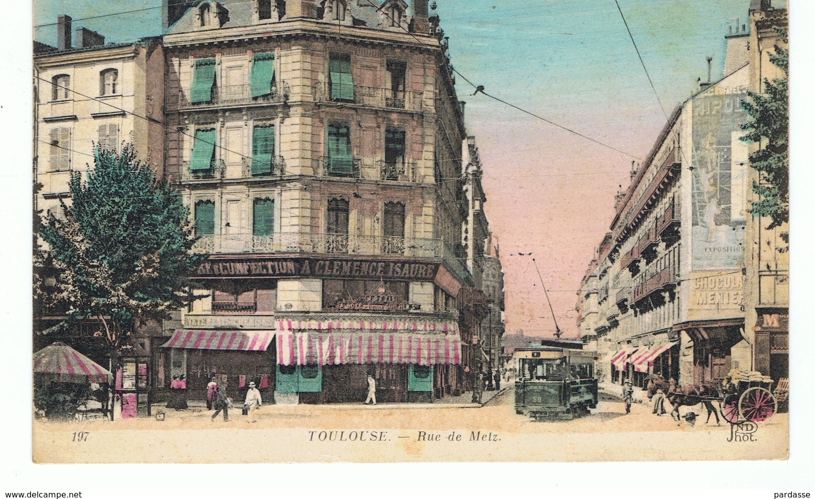 197 - Toulouse - Rue De Metz (tampon Du Service Des Travailleurs Indo-chinois De La Poudrerie De Toulouse) - Toulouse